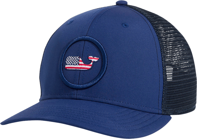 Flag Whale Dot Trucker Hat