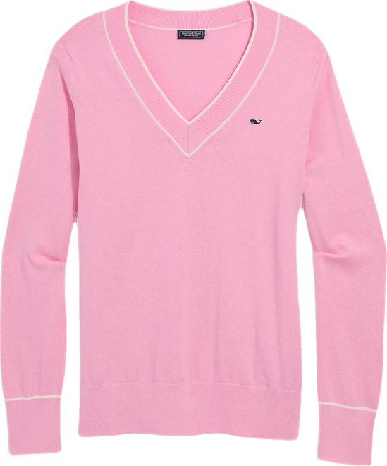 Cotton Cashmere Heritage V-Neck Sweater