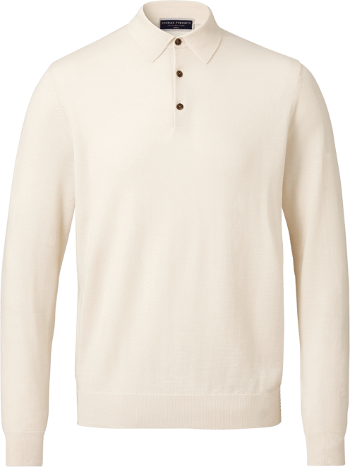 Men's Merino Wool Polo Sweater