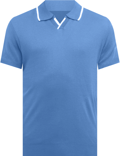 Men's Johnny Collar Short Sleeve Sweater Polo