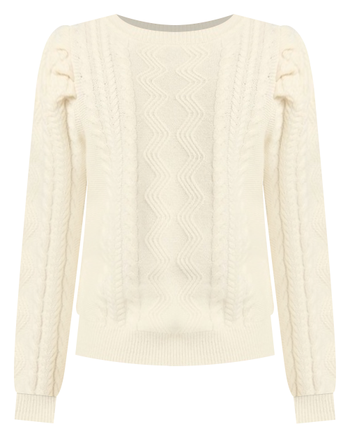 Marcs Maxine Merino Cable Knit Jumper in Ivory | MYER