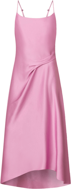 【海外限定】REISSドレス☆Pink Zoey Satin Drape-Detail Slip D Buy Reiss Pink Zoey Satin Drape-Detail Slip Dress from the