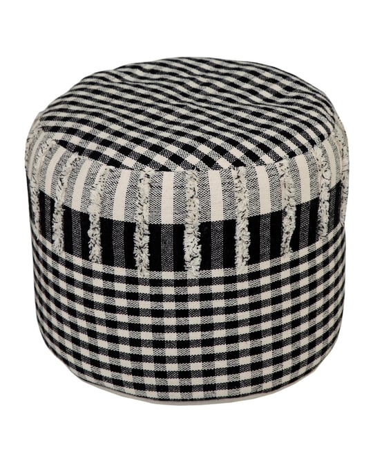 Soft Cotton Ottoman for Footrest Living Room and Cozy Seating