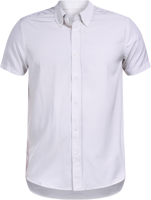 Report Collection Men's Short Sleeve Geo Print Sport Shirt