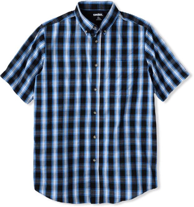 Big & Tall Short Sleeve Wrinkle-Free Sport Shirt