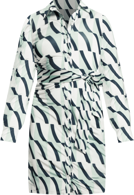 Women's Zora Button-Front Long-Sleeve Dress