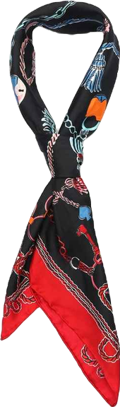 Women's Lock and Key Silk Square Scarf