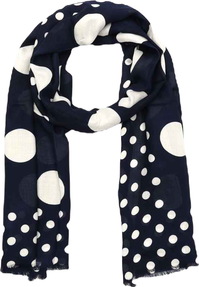 Women's Breezy Dot Viscose Oblong Scarf