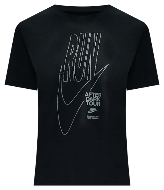 Nike After Dark Tour Playera de manga corta con gráfico oversized para mujer