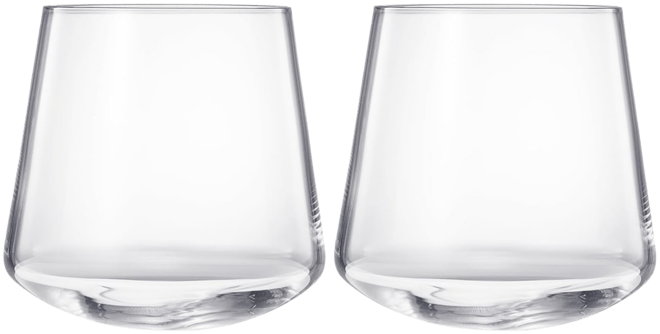 Rotating Stemless Wine Glasses, Set of 2
