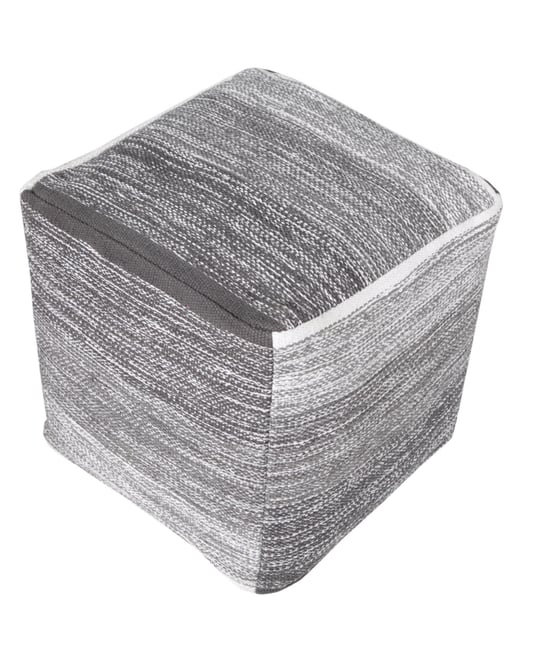 Upholstered Cotton Ottoman for Footrest and Stylish Home Accent