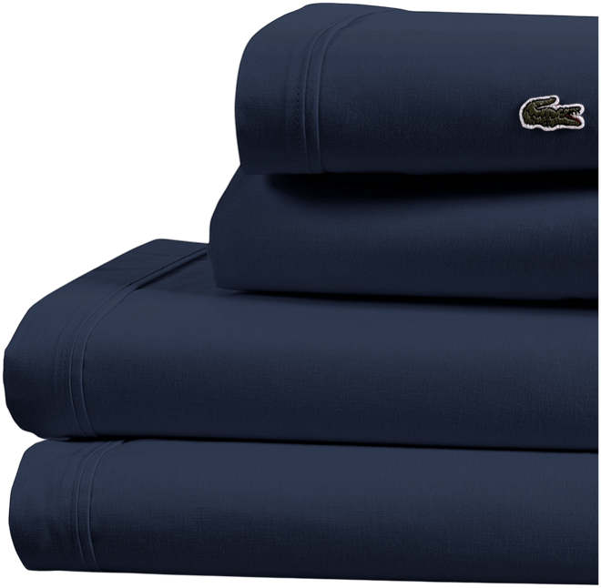 Solid Cotton Percale Sheet Set, Queen