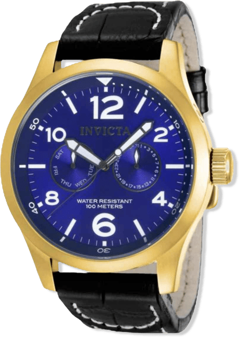 Men's 12173 Specialty Quartz 3 Hand Blue Dial Watch
