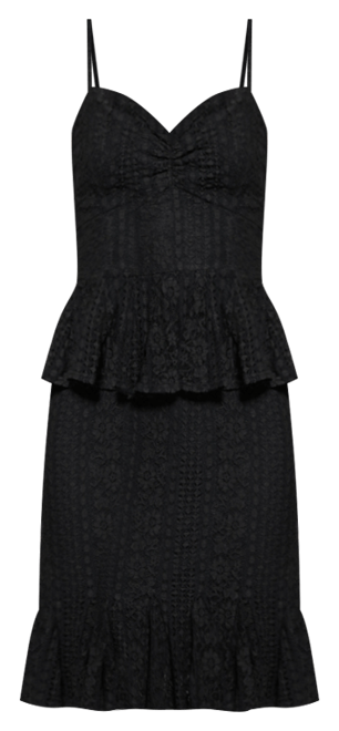 Women's Lula Ruffle-Waist Sleeveless Lace Dress