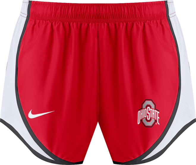 Women's Red Ohio State Buckeyes Spring Break Tempo Performance Shorts