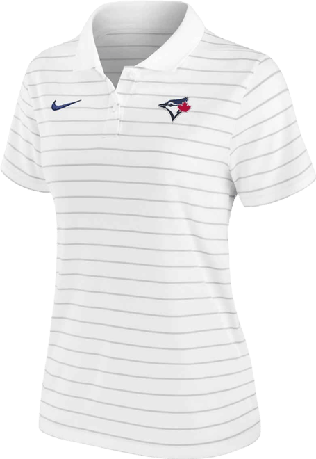 Women's White Toronto Blue Jays Authentic Collection Victory Performance Polo Shirt