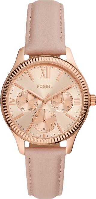 Women's Rye Multifunction Pink Leather Watch, 36mm