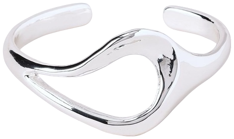 Cut Off Cuff in Silver