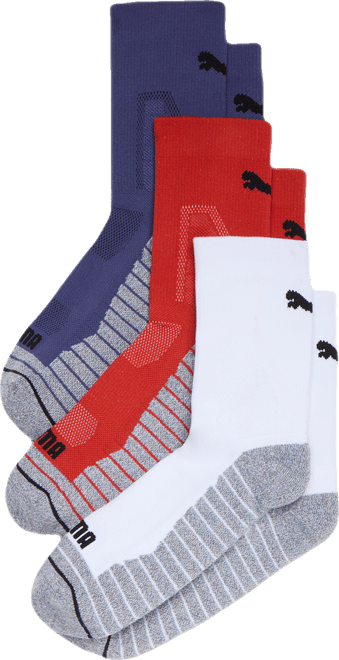 PUMA Half-Terry Crew Socks (3 Pairs)