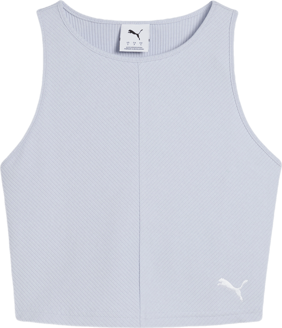 PUMA Wardrobe Essentials Ribbed Crop Top