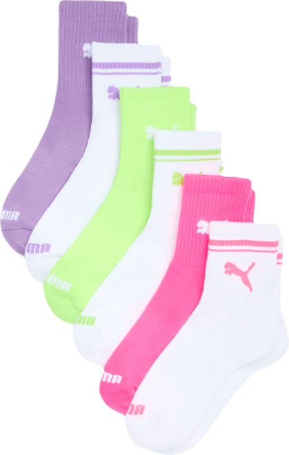 PUMA Half-Terry Low Crew Socks (6 Pairs)