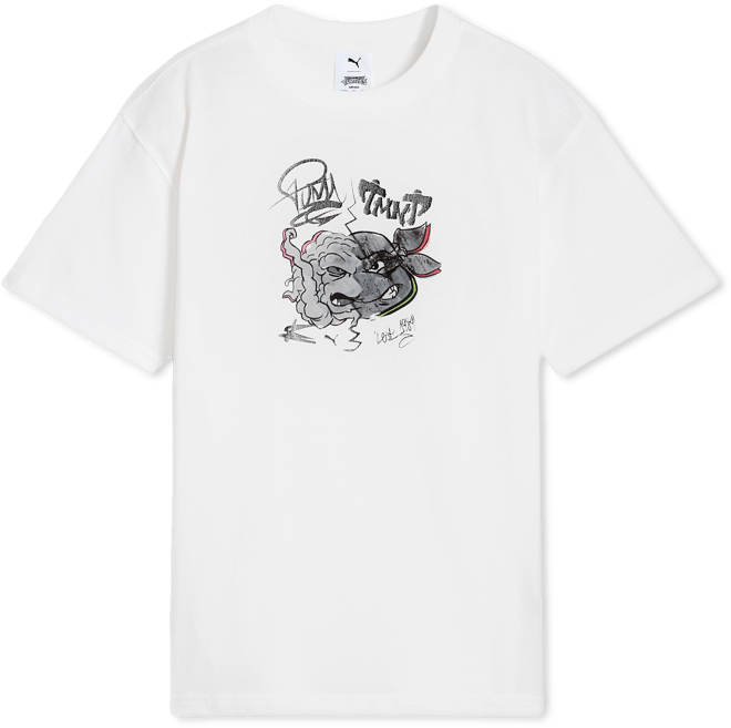 PUMA HOOPS x TMNT Big Relaxed Graphic T-Shirt, Kids