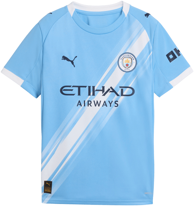 PUMA Manchester City 25/26 Home Replica Big Soccer Jersey, Kids