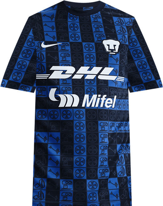 Pumas UNAM Academy Pro Playera de fútbol de manga corta Nike Dri-FIT para antes del partido para hombre