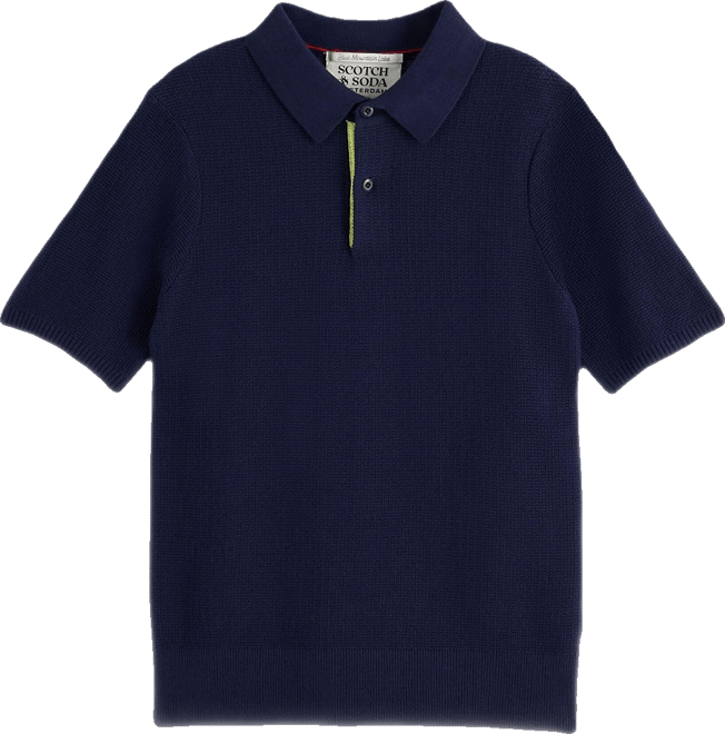 Little and Big Boys Structured Knitted Polo Shirt