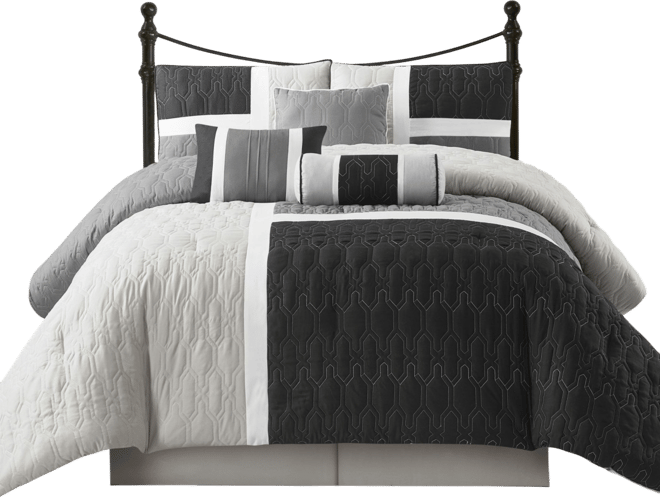 Natalia Colorblock 7-Pc. Comforter Set, King