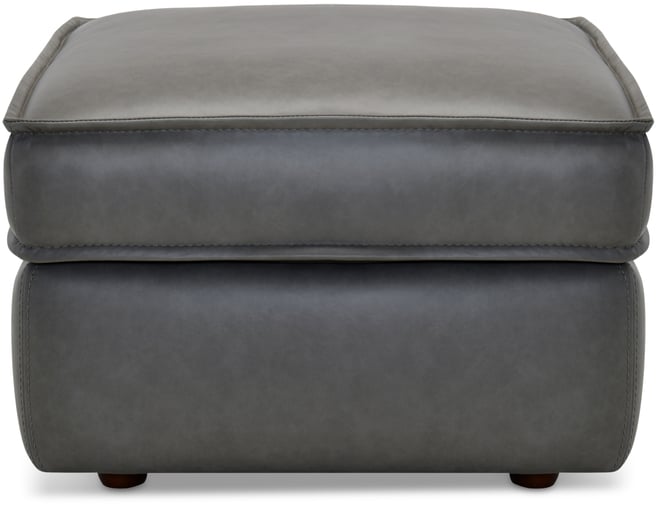 Glympton 26" Leather Ottoman, Exclusively at Macy's