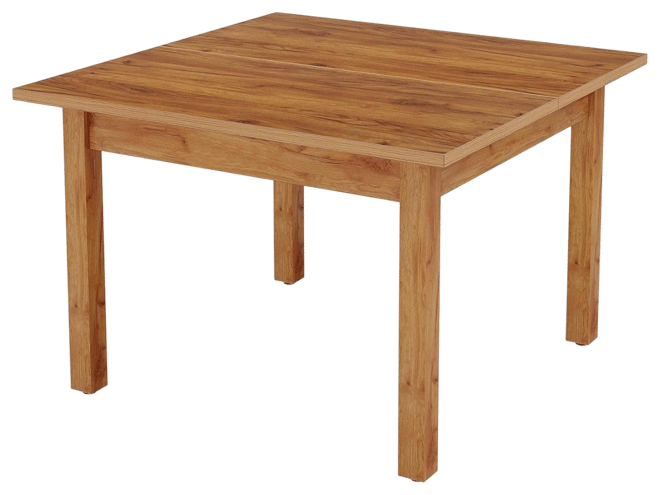Wood Dining Table, Modern Kitchen Table for Dining Room, 2-4 People Dining Room Table Square Dinner Tables with Wooden Legs Thick Top for S