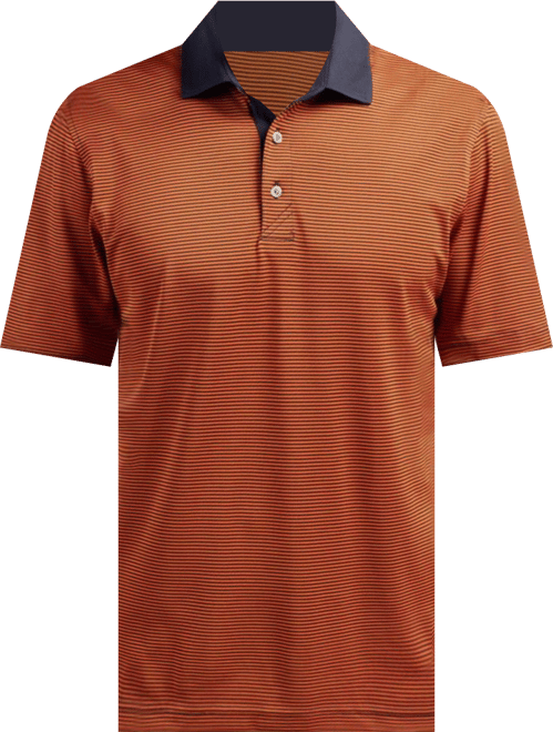 Men's Virtue Eco Pique Micro Stripe Recycled Polo