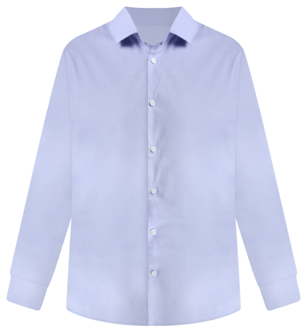 Men's Slim Fit Long Sleeve Button-Front Dobby Cotton Shirt