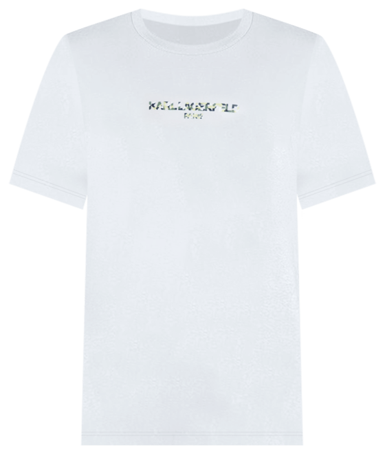 Men's Short Sleeve Crewneck Raised Camo Logo T-Shirt