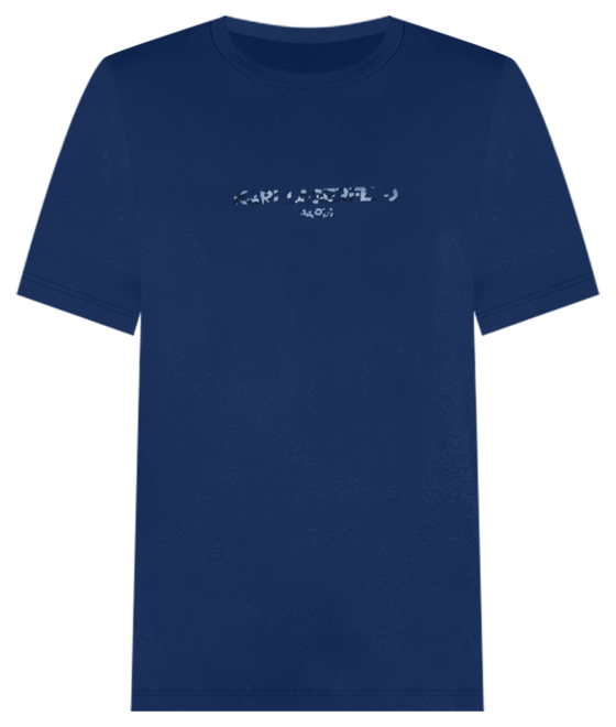 Men's Short Sleeve Crewneck Raised Camo Logo T-Shirt