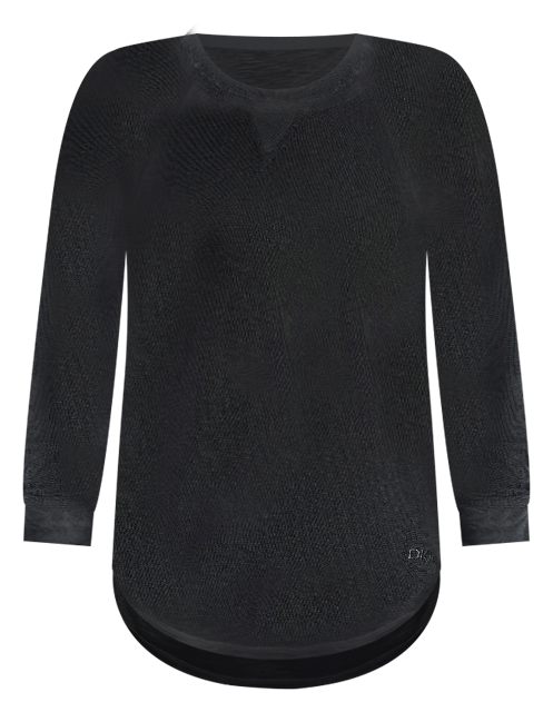 Women's Mini Slub Waffle Three Quarter Sleeve T-Shirt