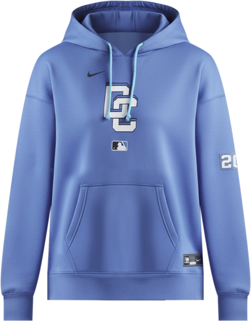 Women's Blue Washington Nationals 2025 City Connect Authentic Collection Performance Pullover Hoodie
