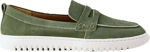 Flat Shoe in Khaki Suede