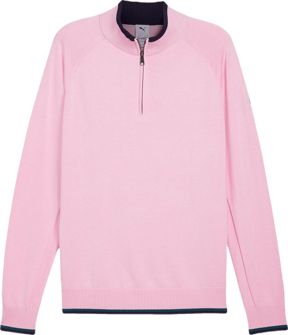 Free Shipping - PUMA X AP Knit Quarter-Zip Zip Golf Pullover