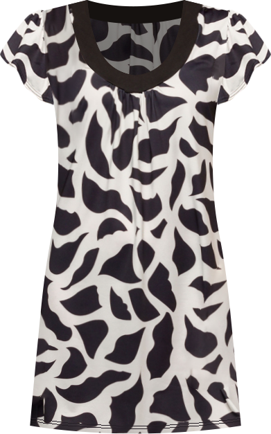 Women's Short Sleeve Scoop Neck Mini Dress