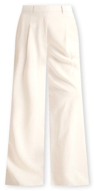 Satin Pant in Ecru