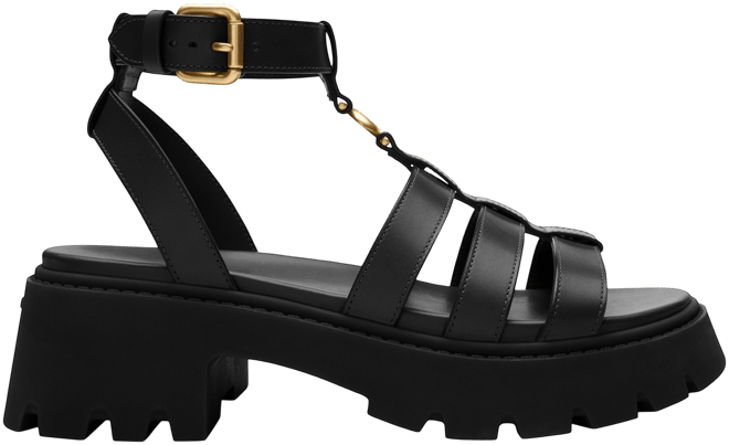 ★Coach★ Sculpted C Platform Fisherman Sandals CAR70 COG COACH Sculpted 