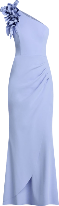 aqua one shoulder ruffle dress Aqua One-Shoulder Ruffle Dress M