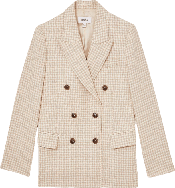 【海外限定】REISSブレザー☆Bella Checked Woven Blazer REISS Bella Double Breasted Check Blazer | Bloomingdale's