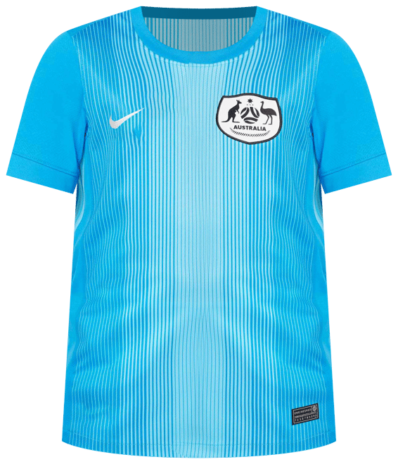 Australia 2025/26 Stadium Goalkeeper Older Kids' Nike Dri-FIT Football Replica Short-Sleeve Shirt