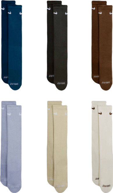 Nike Everyday Plus Cushioned Training Crew Socks (6 Pairs)