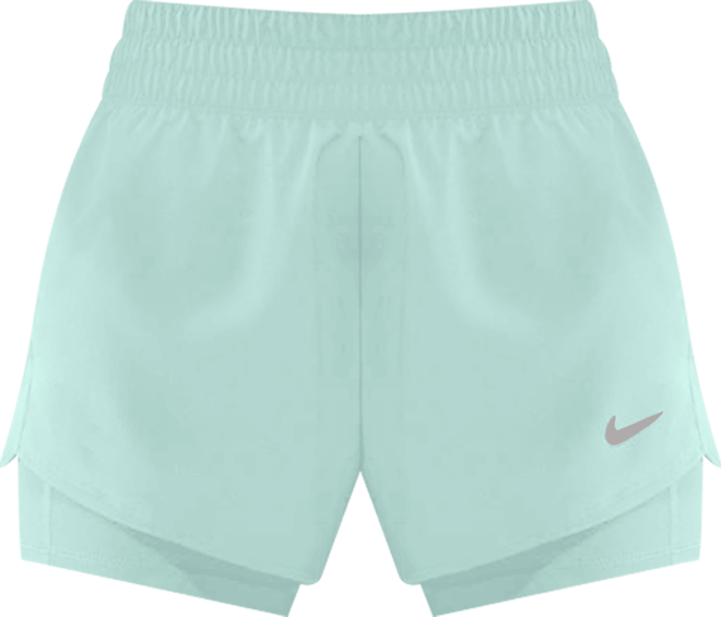 Nike Swift กางเกงวิ่งขาสั้นเอวปานกลางแบบ 2-in-1 ผู้หญิง