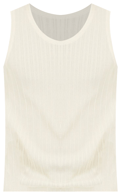 Men's Regular-Fit Loose-Knit Textured Tank Top