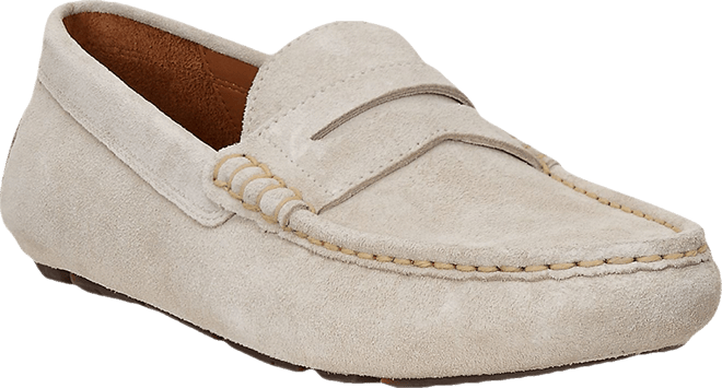 Men's Suede Slip-On Penny Driving Loafers